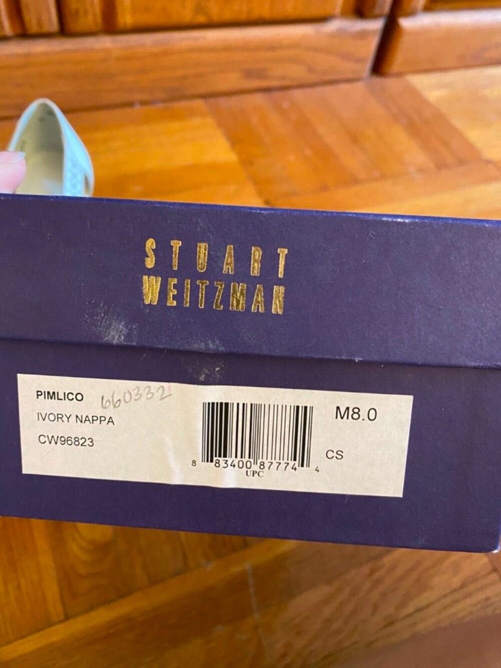 Stuart Weitzman Pimlico Ivory Nappa Heels New with box - Picture 4 of 4
